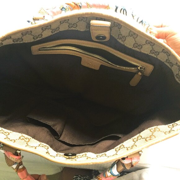 GUCCI VINTAGE TOTE BAG - Picture 4 of 10